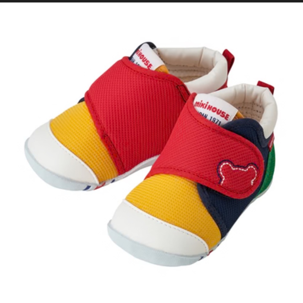 Miki House Colorful Baby Walker Shoes